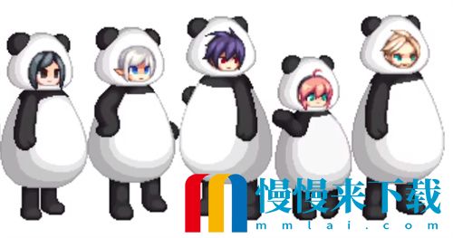 dnf熊猫装扮外观图片